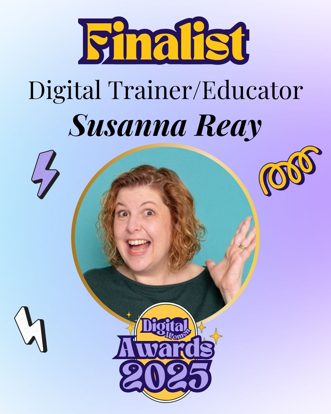 DWA Digital Trainer/Educator of The Year Finalists 2025 - Susanna Reay