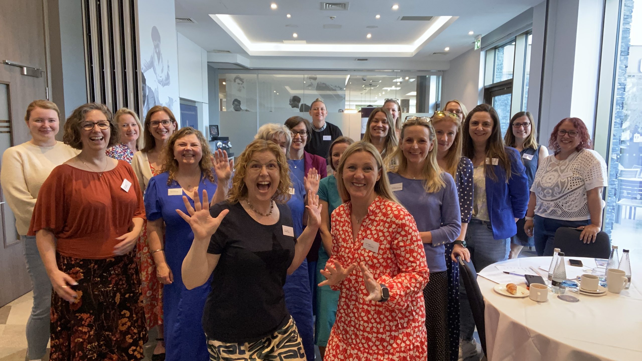 Oxfordshire Women in Business Workshop Attendees Oxfordshire Women in Business Workshop Attendees celebrating the end of a great interactive session led by Susanna Reay