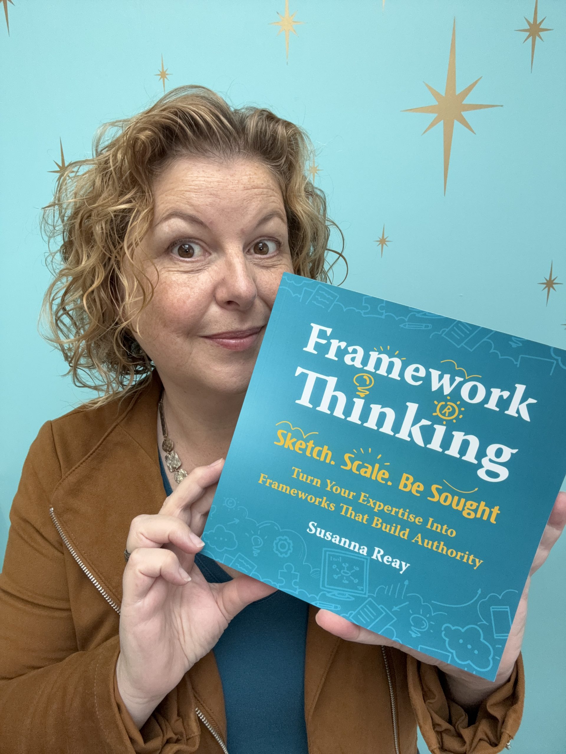 Susanna Reay with her book 'Framework Thinking' Susanna Reay with her book 'Framework Thinking'